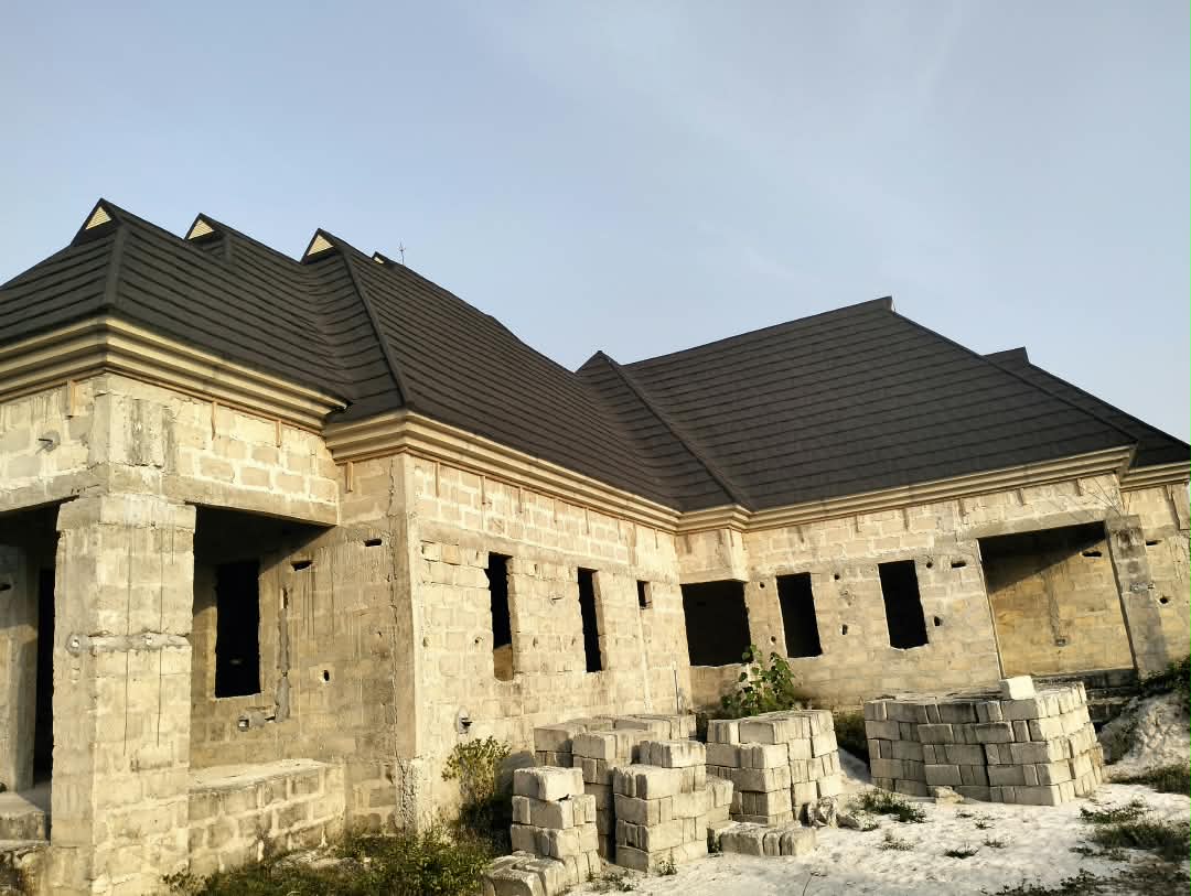 Roofer at work on a residential property